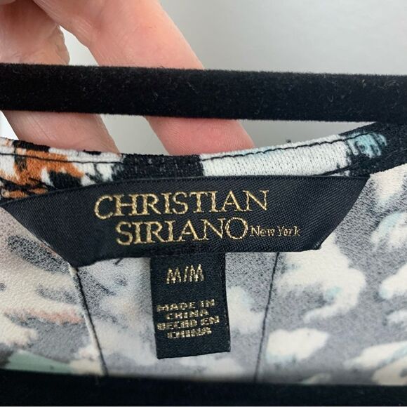 Christian Siriano Multicolor Animal Print Tunic Shift Shirt Dress - Picture 10 of 12